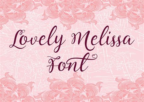 Lovely Melissa Font Svg Cricut Font Silhouette Cut File For Etsy
