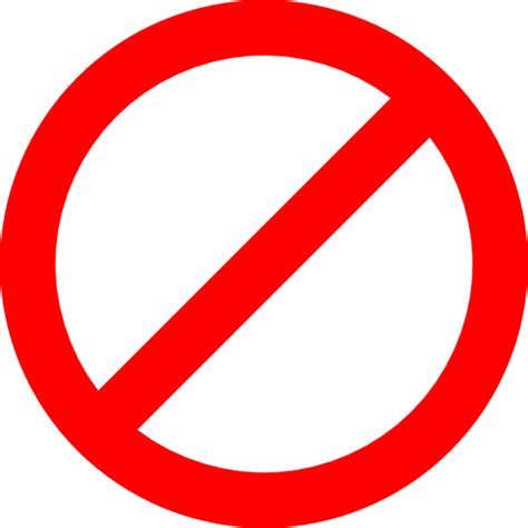 The largest selection of free signs in pdf format for you to print and use. No symbol Equals sign Computer Icons Clip art - Prohibited ...