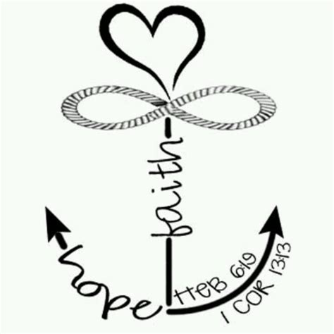 Faith Hope Love Infinity Anchor Faith Hope Love Tattoo Hope Tattoo