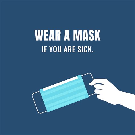 Wear A Mask If You Free Vector Template Rawpixel