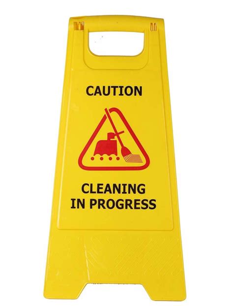 Caution Wet Floorcleaning In Progress Sign