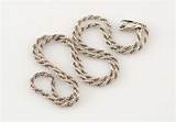 Images of Silver Rope Chain Necklace