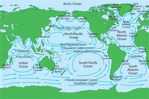 World Ocean Currents Map United States Map