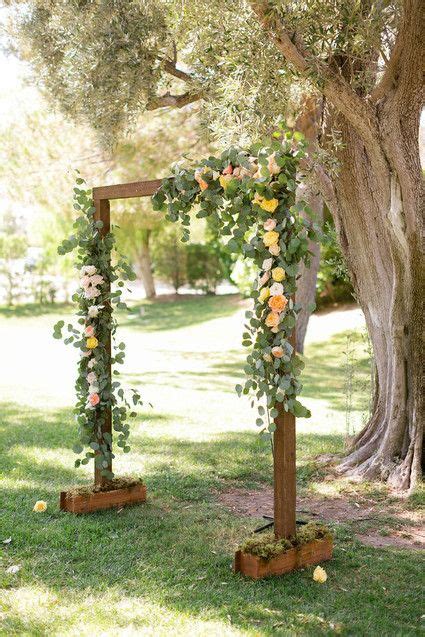 Bury the wooden trellis in the sand. Rustic wedding altar | Wedding & Party Ideas | Diy wedding ...