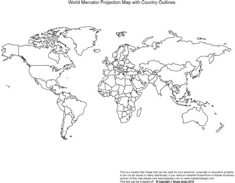 World Map Image Outline