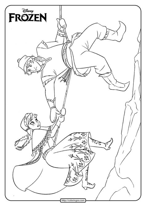 Disney Frozen Anna And Kristoff Coloring Pages 02 Frozen Coloring Pages Frozen Coloring