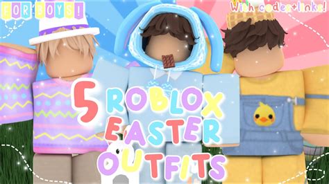 5 Roblox Easter Outfits For Boys With Codes Links 🐤 Xcandyc0rex