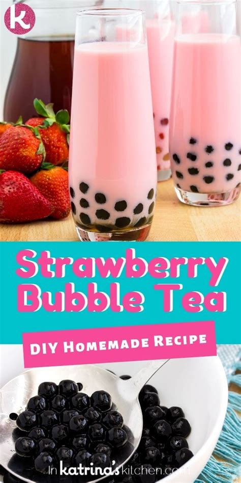 Strawberry Milk Bubble Tea Recipe Bubble Tea Recipe Bubble Tea