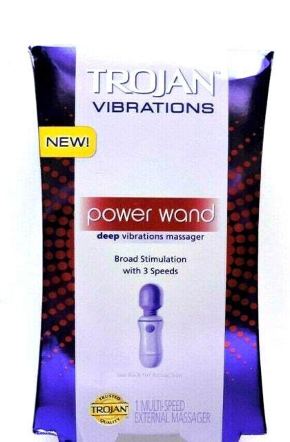 Trojan Deep Vibrations Stimulation Power Wand 3speed Massager For Sale