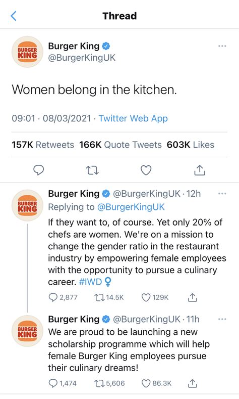 Burger King Defended By Women In The Food Industry After Sexist Post
