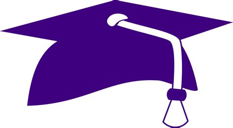 Graduation Hat Purple Graduation Cap Clip Art Png Download Full