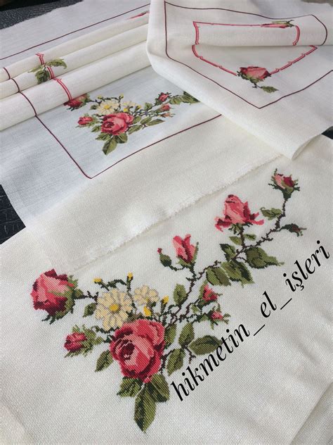 Hikmetinelisleri Embroidery Flowers Pattern