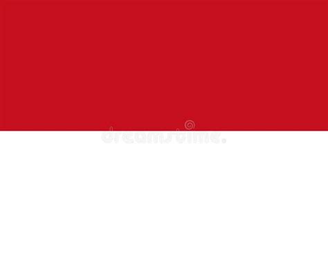 Flag Of Monaco Vector Flag With Official Colors And Correct Proportion