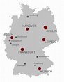 Mapa de Alemania con las principales ciudades - mapa Detallado de ...