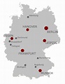 Mapa de Alemania con las principales ciudades - mapa Detallado de ...