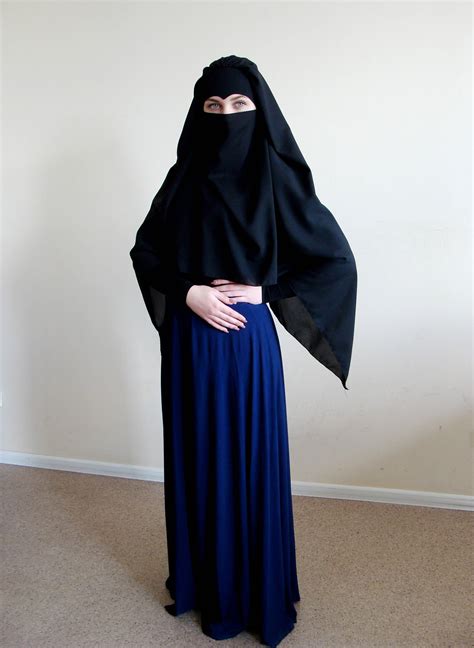 Black Full Niqab Traditional Niqabblack Burqa Elegant Etsy