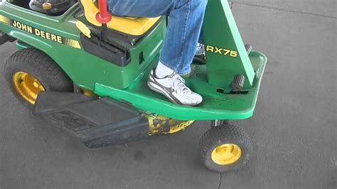 John Deere Riding Mower Rx75 Youtube