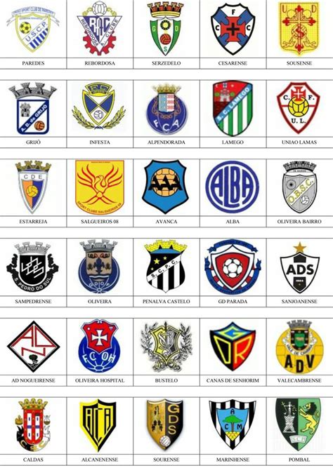 Portugal Pins De Escudos Insiginas De Equipos De F Tbol Equipo De