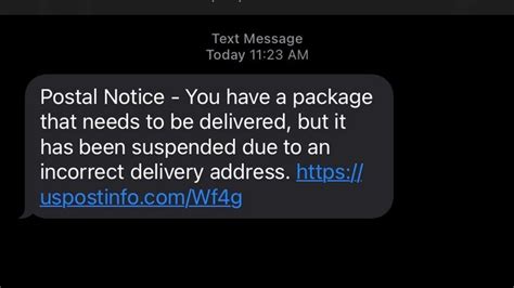 usps text message scam claims delivery problem asks for personal info wset