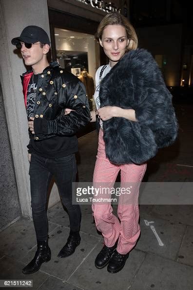 Andreja Pejic And Damon Baker Are Seen Leaving The Como Metropolitan News Photo Getty Images