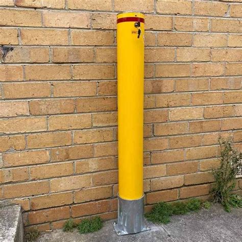 Bollard Base Only 140mm Surface Mounted Removable Galvanized