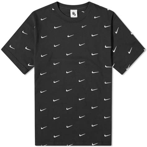 Nike Nrg Embroidered Swoosh Logo T Shirt Black Mrsorted