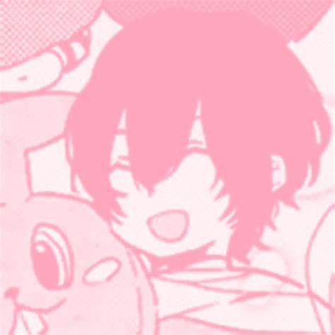 Dazai Osamu Pink Manga Icon In 2021 Pastel Pink Anime Aesthetic