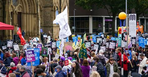 thousands march in protest against unfit to govern tories as party conference starts mirror