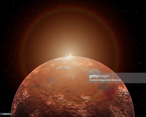 Artists Concept Of A Distant Red Planet Orbiting Its Sun This Alien