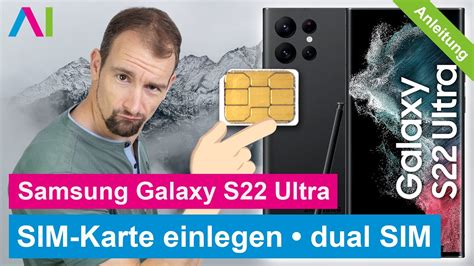Samsung Galaxy S22 Sim Karte Einlegen • 🂠 • 📲 • 📡 • Anleitung