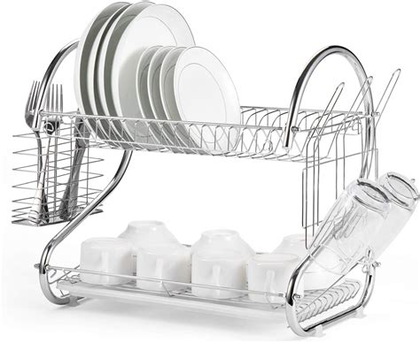 The kitchenaid dish rack is covered by a limited lifetime warranty. Glotoch Dish Drying Rack, 2 Tier Dish Rack with Utensil ...