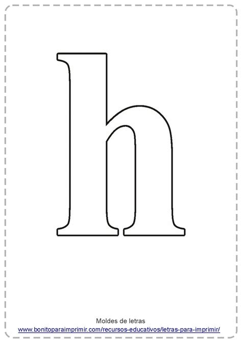 Letra H Para Imprimir Letras Grandes Para Imprimir Le
