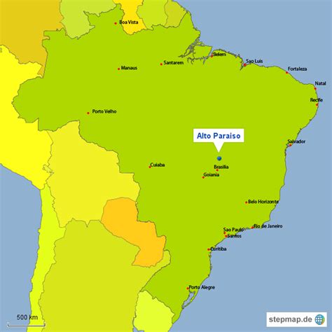 Han er kendt som felipão (big phil). StepMap - Alto Paraiso de Goias, Brasilien - Landkarte für ...