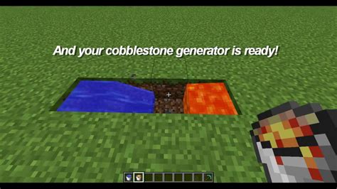 Simple Cobblestone Generator Tutorial Minecraft YouTube