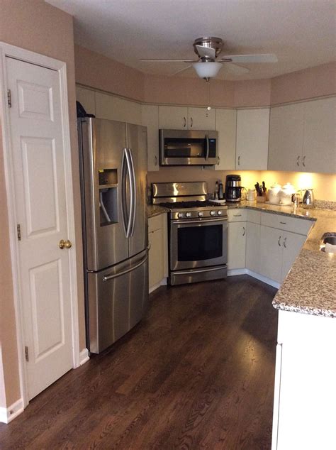 Maybe you would like to learn more about one of these? New kitchen floor makes the whole room look new. Red oak ...