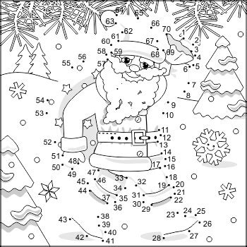 Every year the houses are decorated with beautiful lights and ornaments to capture the essence of the festival. Connect the Dots and Coloring Page with Santa Klaus ...