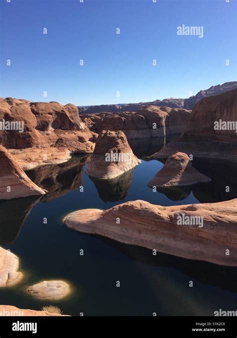 Reflection Canyon In A Remote Area Of Lake Powell Stock Photo Alamy