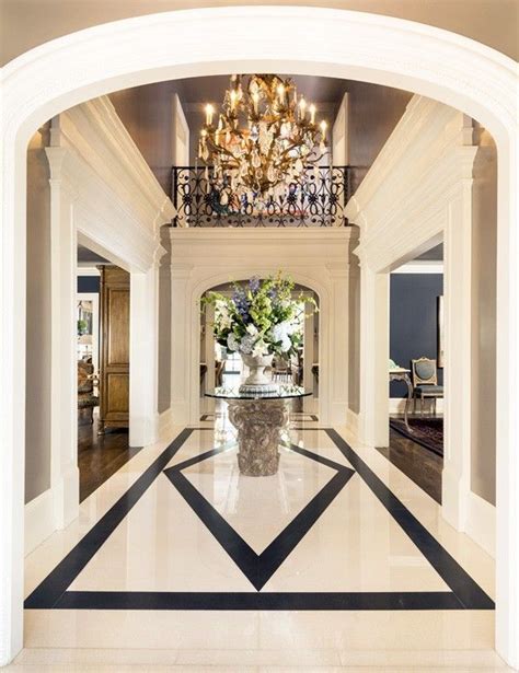 Not So Basic Black The Scout Guide Foyer Design Marble Flooring