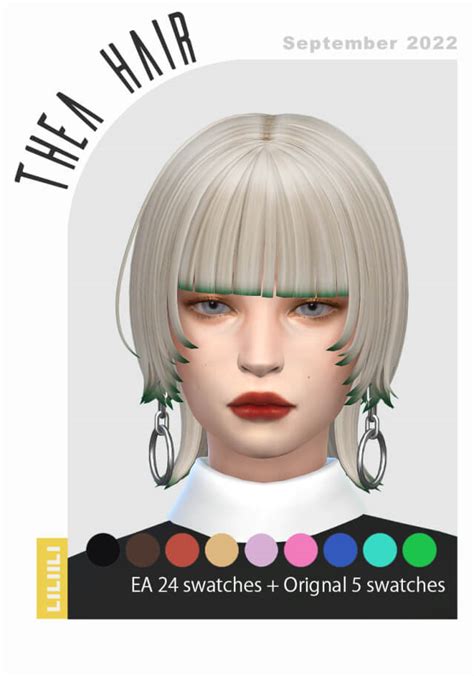 Maxis Match Thea Hair Japanese The Sims Book