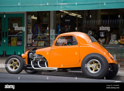 Hot Rod Car In Downtown Sonora Gold Country California Usa Stock