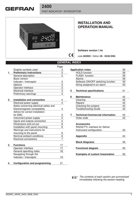 Gefran 2400 Installation And Operation Manual Pdf Download Manualslib