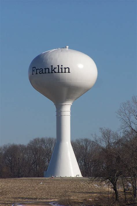 Franklin Water Tower This Is One Of Several Water Towers I Flickr