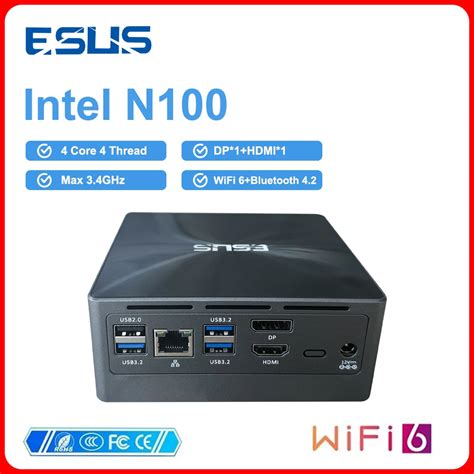 Esus Mini Pc Intel N100 16g 512g Pocket Pc 8gb 256gb Windows 10 Wifi6