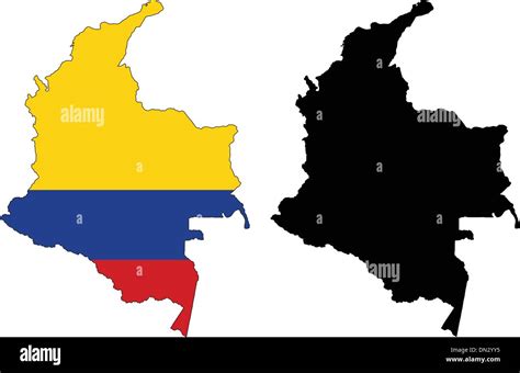 Outline Map Colombia Cut Out Stock Images And Pictures Alamy