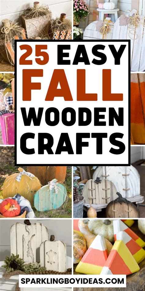 Easy Diy Fall Wood Crafts Sparkling Boy Ideas