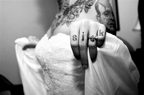 Love This Tattooed Bride © Khaki Bedford Weddings Brides With