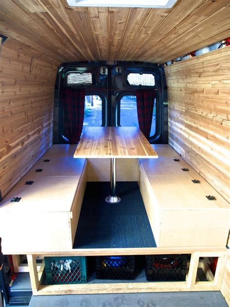 The bed tables feature fantastic designs that guarantee all their users' maximum comfort and excellent services. Bed, Table, and Benches for Camper Van - All in One!: 19 ...