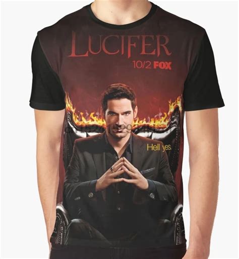 All Over Print T Shirt Men Funy Tshirt Lucifer Morningstar Short Sleeve