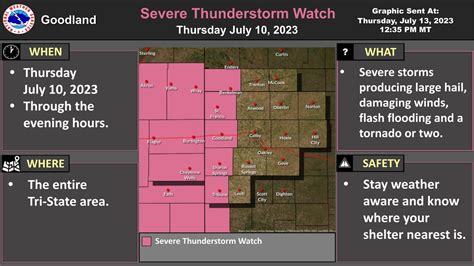 Nws Goodland On Twitter A Severe Thunderstorm Watch Has Been Issued