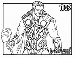 30+ Desenhos de Thor para colorir - Dicas Práticas